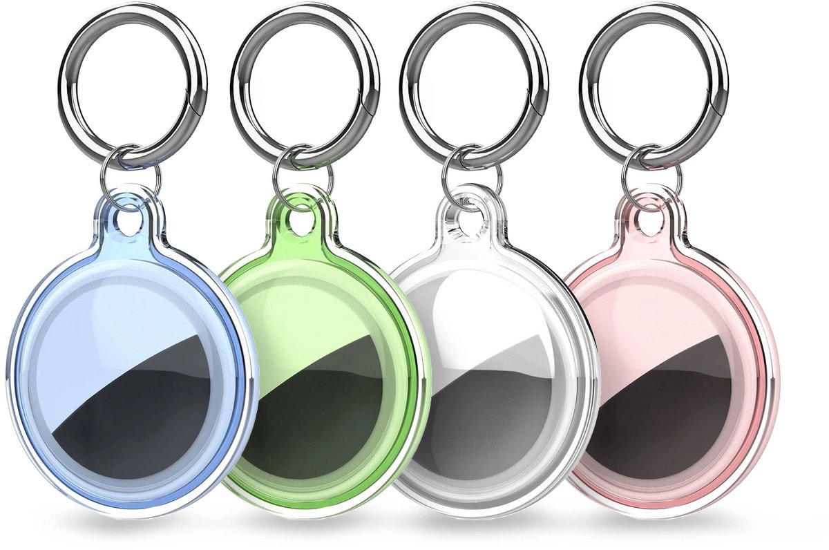 Hurtel Apple Airtag Hoesje Waterdicht Voor Airtag 4 Stuks Groen