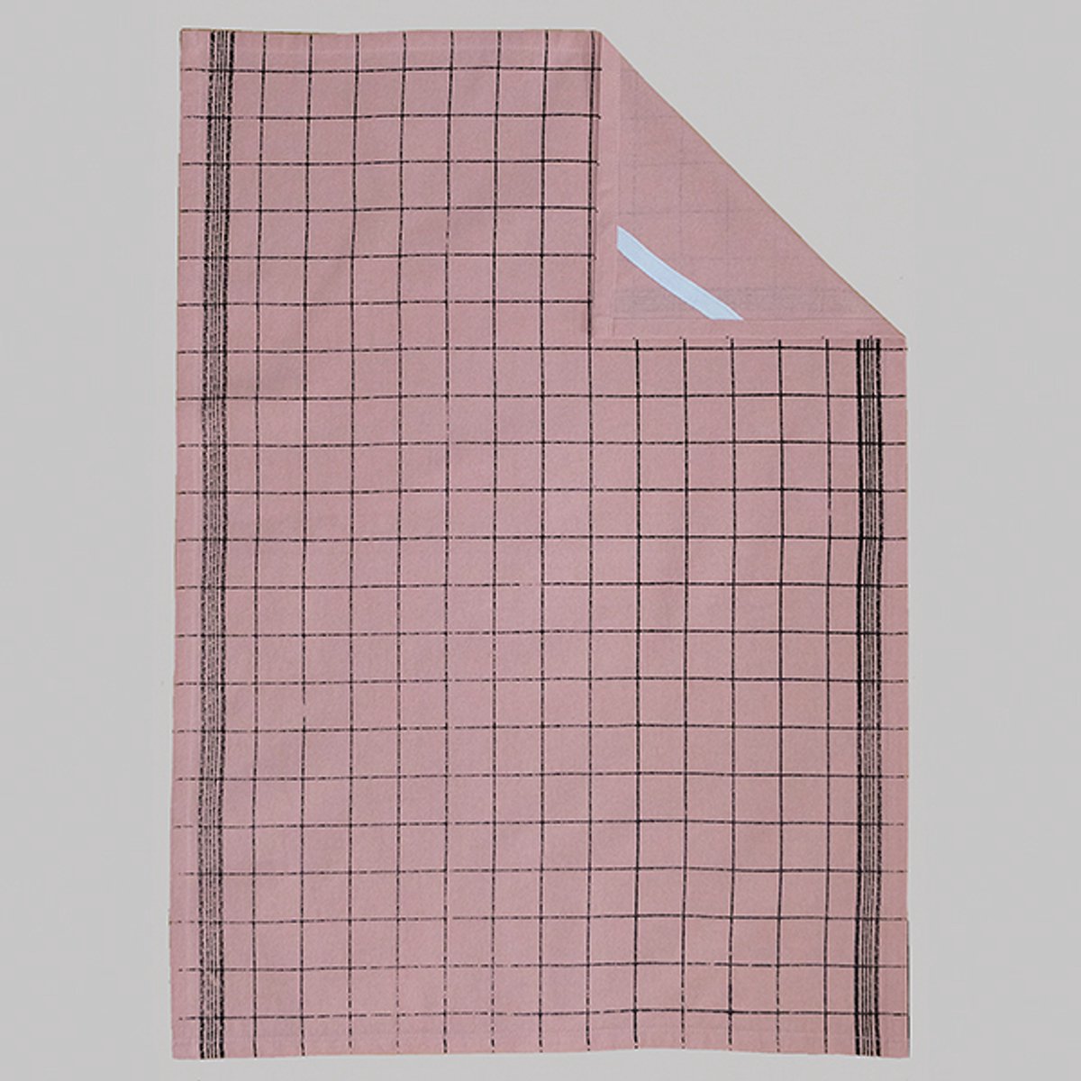 Theedoeken - Set van 2 - Roze - Ruit - Katoen - 40 x 70 cm