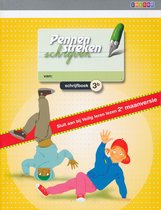 Pennenstreken versie 2 schrijfboek 3B GEEL verbonden schrift (per stuk)