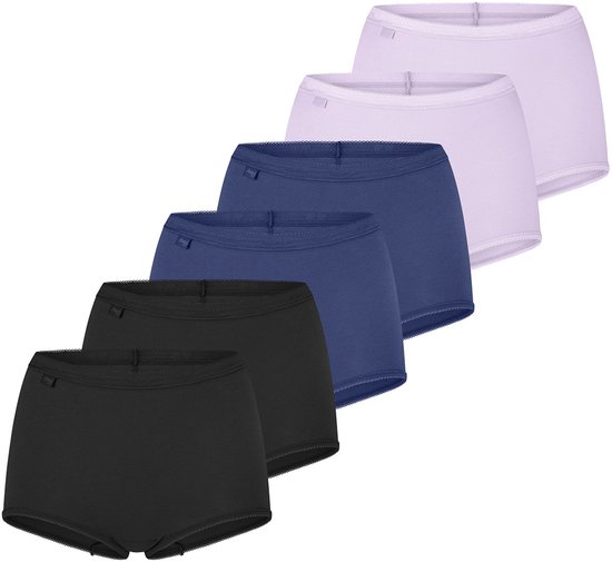 sloggi Lot de 6 slips longs pour femme Basic+