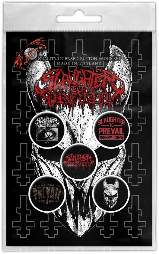 Slaughter To Prevail Unisex Badge - meerkleurig - Standard