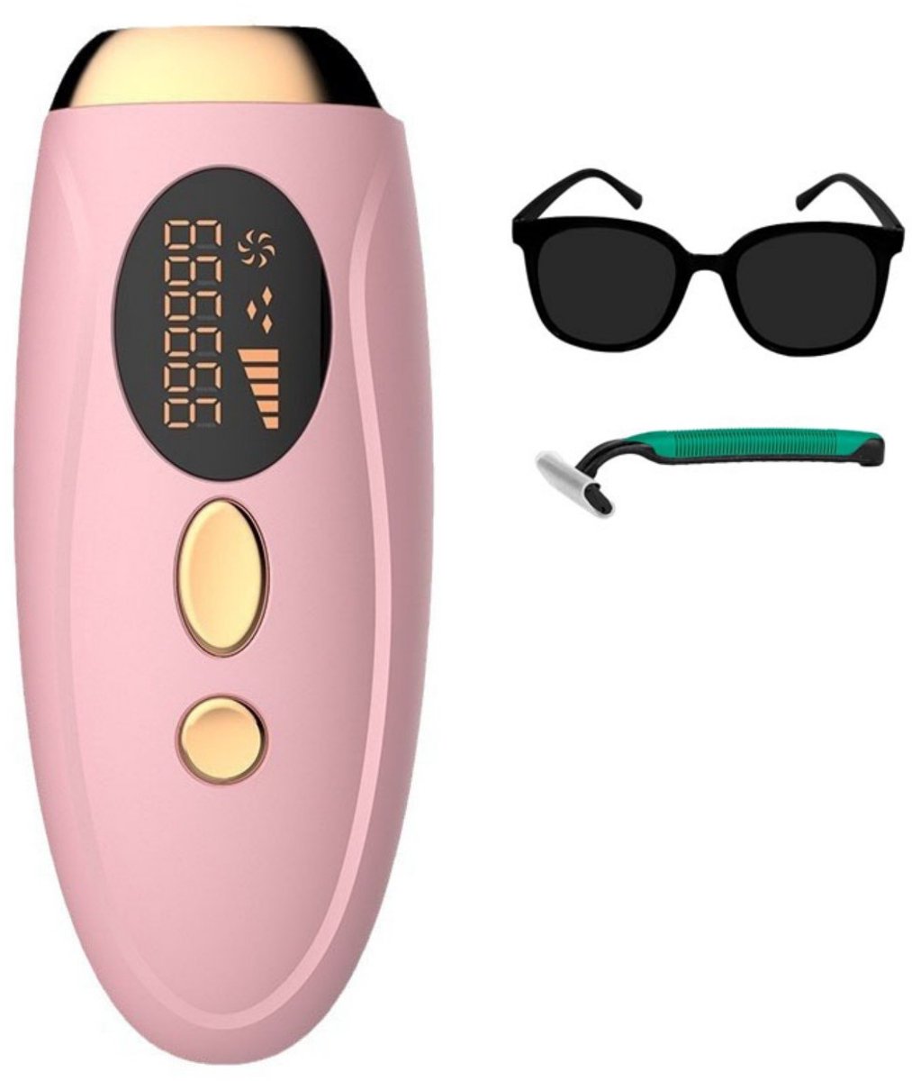 IPL Pulsed Light ontharingsapparaat - 999.999 flitsen - 2 standen - 5 energieniveaus - Laser ontharingsapparaat - Ultieme laser ontharing voor gezicht, lichaam, oksels, truien - Voor mannen en vrouwen - 17,4 x 7,3 x 4,8 cm