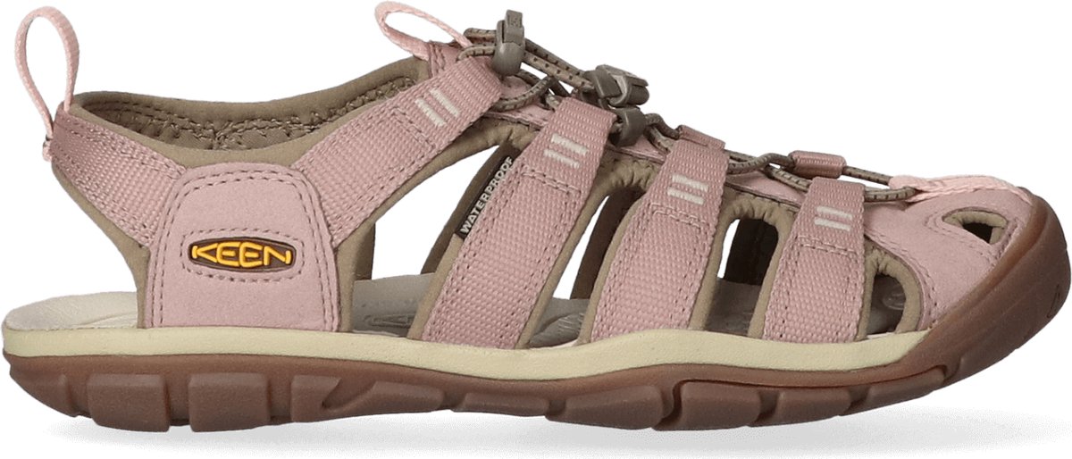 Keen Clearwater Dames Wandelsandalen Timberwolf/Fawn Roze