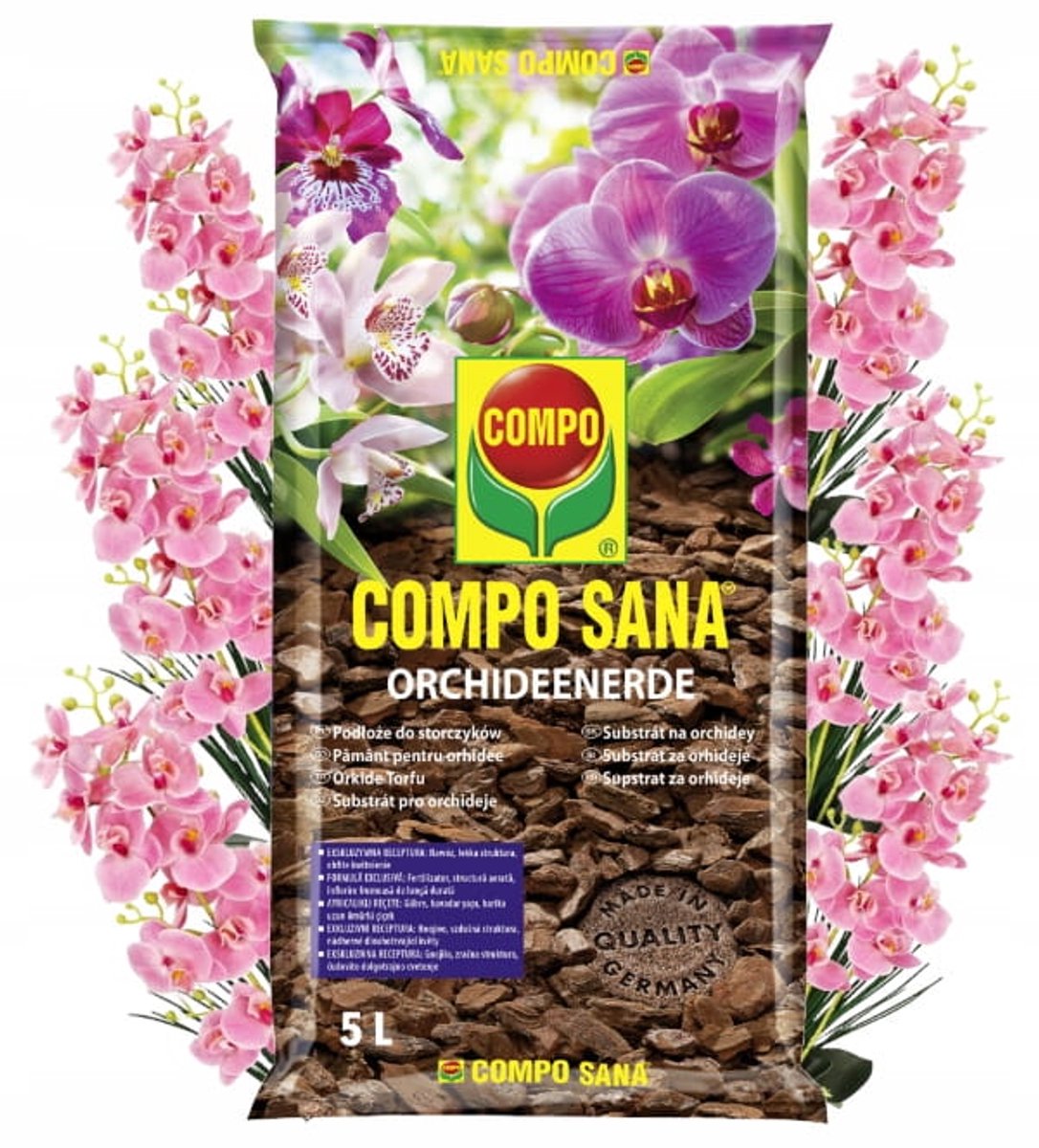 Compo - Orchideeën Potgrond - 5L - Kwaliteit - Luchtige Structuur