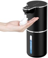 Automatische Zeepdispenser - 350ml - Zeeppompje - USB-oplaadbaar met Infraroodbewegingssensor - Automatische Foam Dispenser - Foam Technologie - Infrarood Sensor - Schuimzeep dispenser - Geschikt Voor Badkamer, Keuken, Kantoor - Zwart