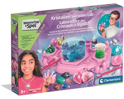 foto van Clementoni - Wetenschap & Spel - Kristallen Sieraden Lab - STEM speelgoed - Vanaf 8 jaar