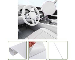 vidaXL Pvc Folie - Autofolie - Autofolie 100x150 cm matwit - Car Wrap - Auto Styling - Autobescherming