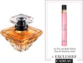 Lancôme Trésor Eau de Parfum + Cadeau - Trésor Eau de Parfum 50ml & La Vie est Belle L'Elixir Eau de Parfum 10ml Cadeau – Damesgeur – 60ml