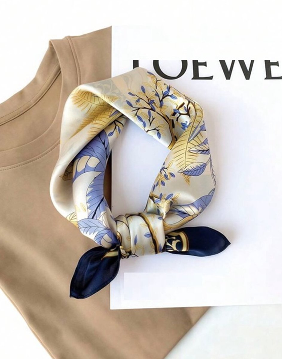 Sjaaltje met print - bandana met print - haarband - sjaaltje meerkleurig - bandana - vierkant sjaaltje met print - bandana sjaaltje - sjaaltje voor dames hals - sjaal - sjaaltje unisex - scarf - mini sjaal - sjaaltje over broek