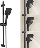 Lonheo max Doucheset met Handdouche - 70 cm Glijstang - 3 standen - Zwart
