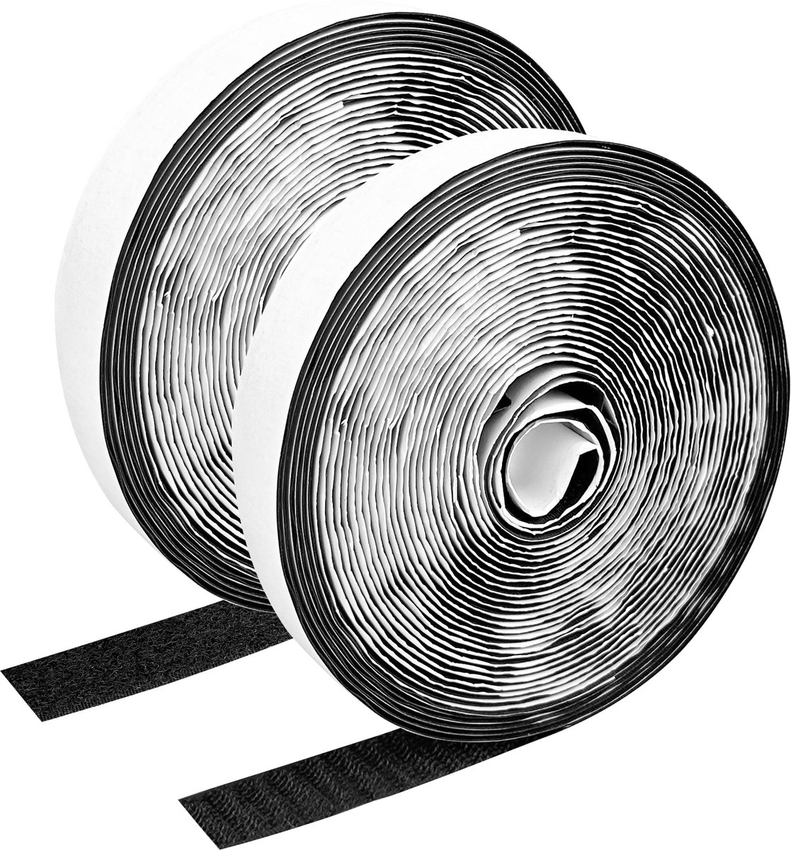 Skynzor - Klittenband Zelfklevend - Zelfklevende Haakband Extra Sterke - Dubbelzijdige Klitteband - Klitterband Op Rol - Klettband Selbstklebend - Klittenbandtape Rondjes - Klitten Band - Sterk Klevende Industrie Klitband Breed - Zwart 8 Meter