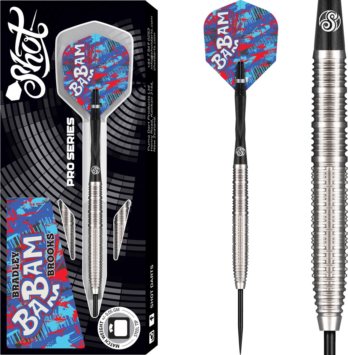 Shot Bradley Brooks G2 90% - Dartpijlen 23 Gram