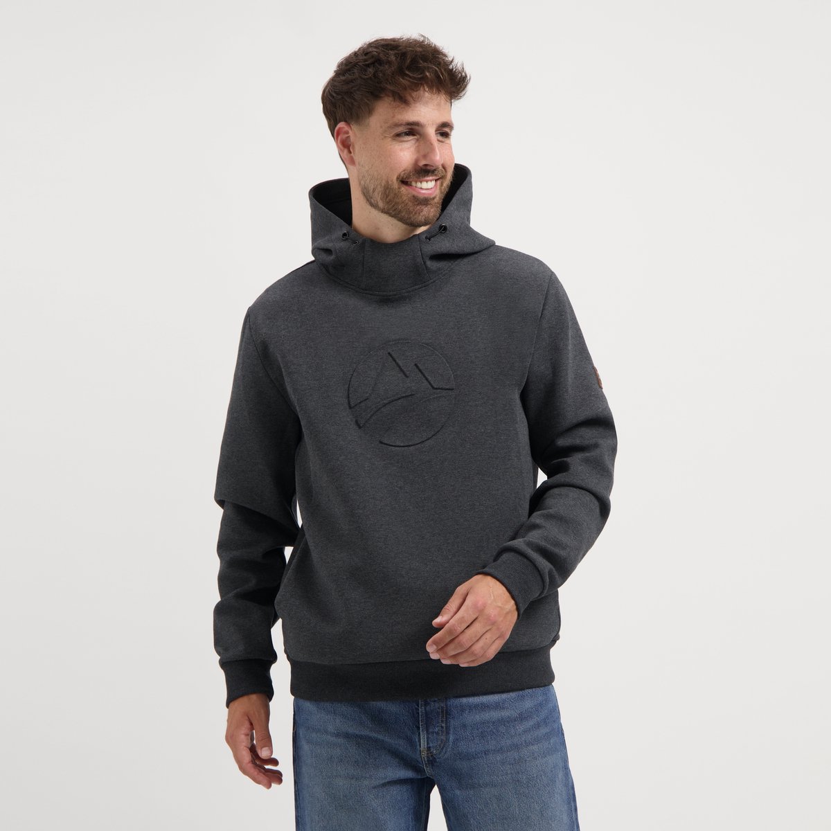 Travelin’ Loki Heren Outdoortrui Hoodie Donkergrijs