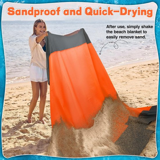 Haushalt Strandmat - Geen zand op je handdoek - Waterafstotend - Groen