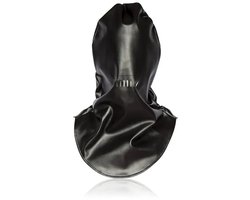 Nooitmeersaai - Hoofdmasker met mond gaten - PU leer - Zwart - One-size