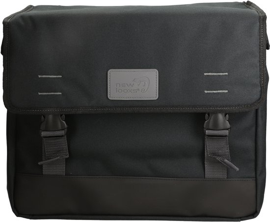 New Looxs Origin Double - Dubbele Fietstas - Geschikt voor Elektrische Fietsen - Waterdicht Polyester - 39 Liter - Zwart van New Looxs — afbeelding 2
