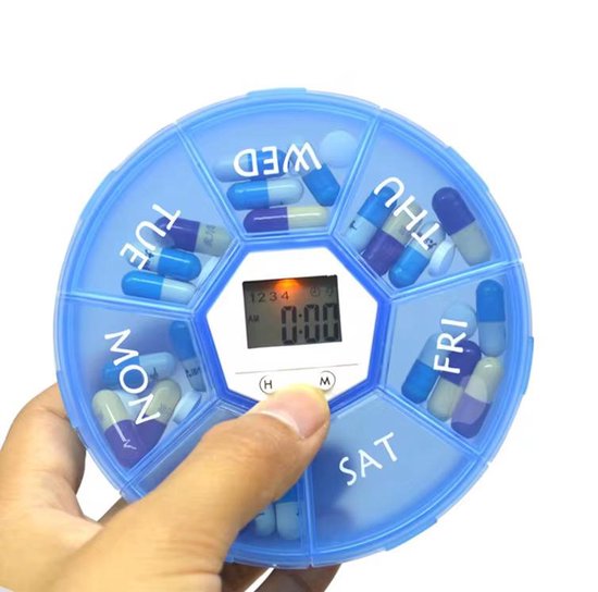 GhumboGoods 7-daagse pillendoos met timer
