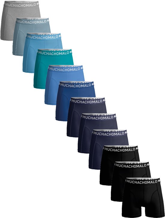 Muchachomalo Heren Boxershorts - 12 Pack - Maat M - 95% Katoen - Mannen Onderbroeken