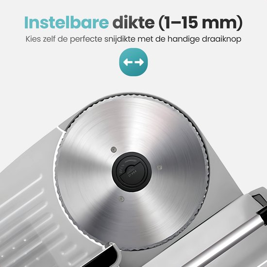 Golermo Elektrische Vleessnijmachine - Precisie & Kracht voor Thuis en Professioneel Gebruik van Golermo — afbeelding 5