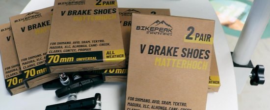 BikePeak V-Brake Remblokken 70 mm - 2 Paar (4 stuks) - Universele Fietsremblokken voor Velgremmen - All-Weather - Geschikt voor Shimano, Tektro, Sram, Avid, Magura, Promax