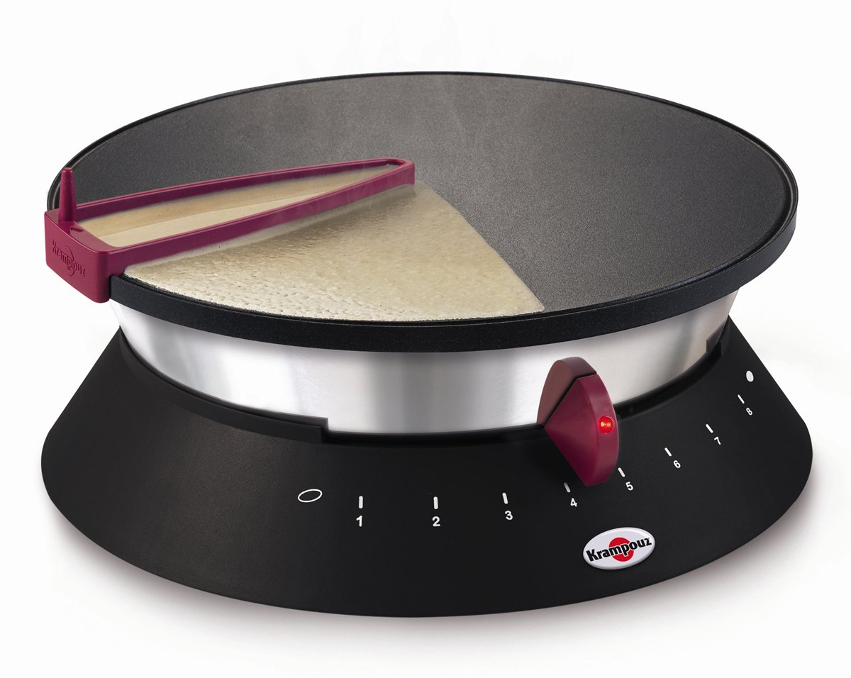 crêpemaker 33cm 1250w zwart - krampouz - cebpf2bo