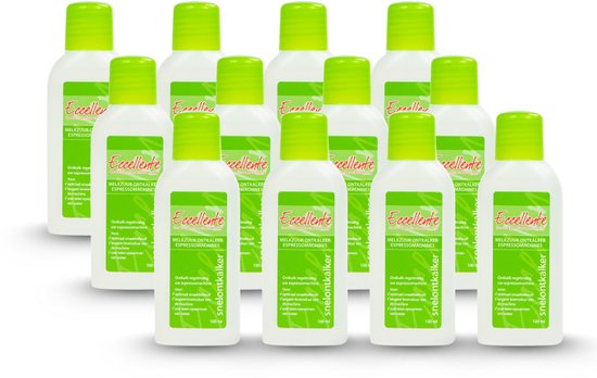 12x Eccellente Ontkalker voor Koffiemachines - Goed voor 12 ontkalkingsbeurten - Melkzuur ontkalker - Geschikt voor volautomatische koffiemachines en koffiecupmachines