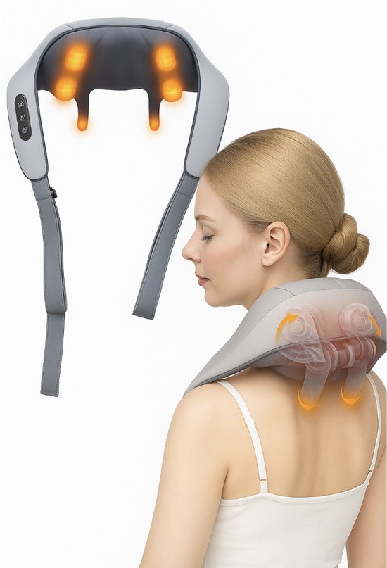 Nifkos Nekmassage Apparaat - 4 in 1 - Massage Apparaat - Nek - Nifkos - €42,99