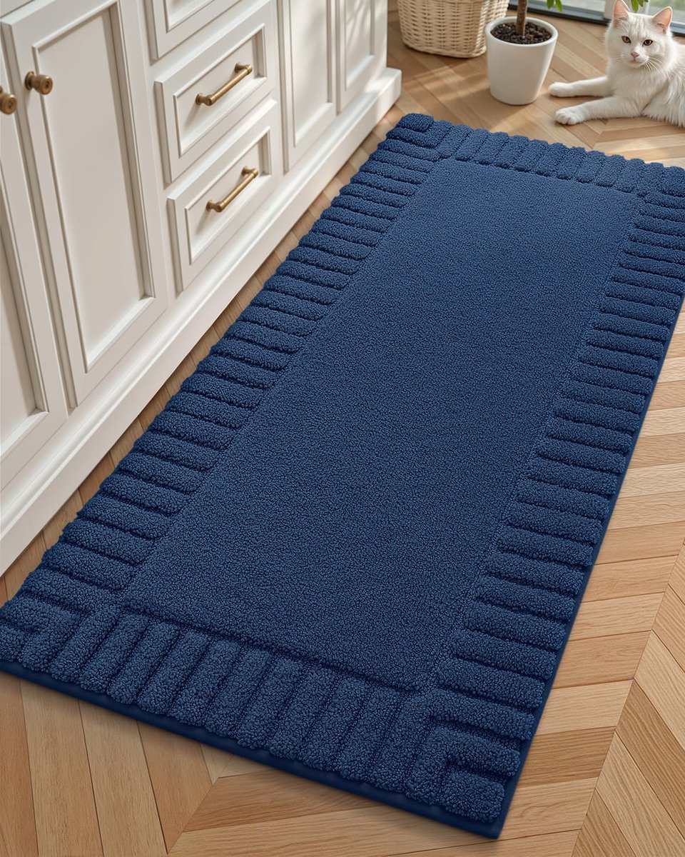 Ibenzoa® Luxe Lange Badmatten: Antislip, Wasbaar, Absorberend en Zacht Badkamertapijt voor Douche en Bad