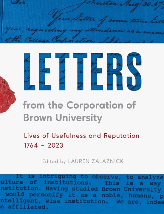 Letters from the Corporation of Brown University - cover