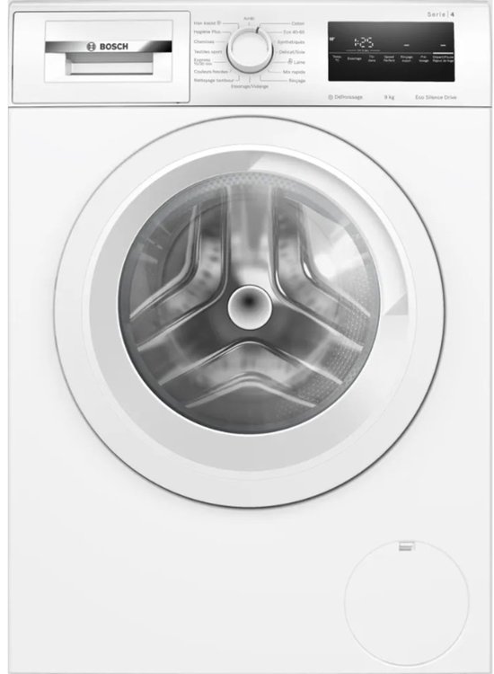 Lave-linge hublot BOSCH WAN24209FR SER4 - 9 kg - Induction - L 60 cm - 1200 tr/min - Classe A - Wit