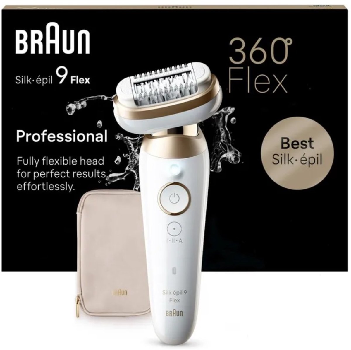 Braun Silk·épil 9 Flex 9-011 3D Wit/Goud