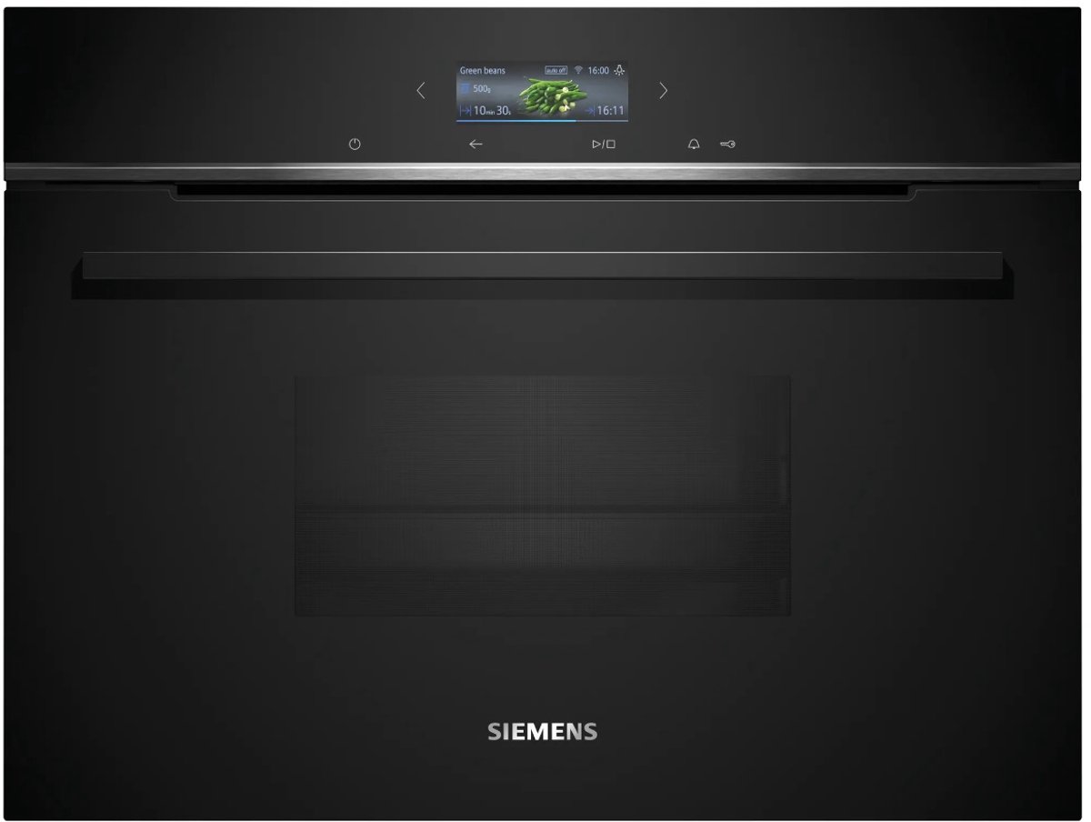 Siemens CD714GXB1 | Inbouw stoomoven | 45 cm | Zwart | FullSteam