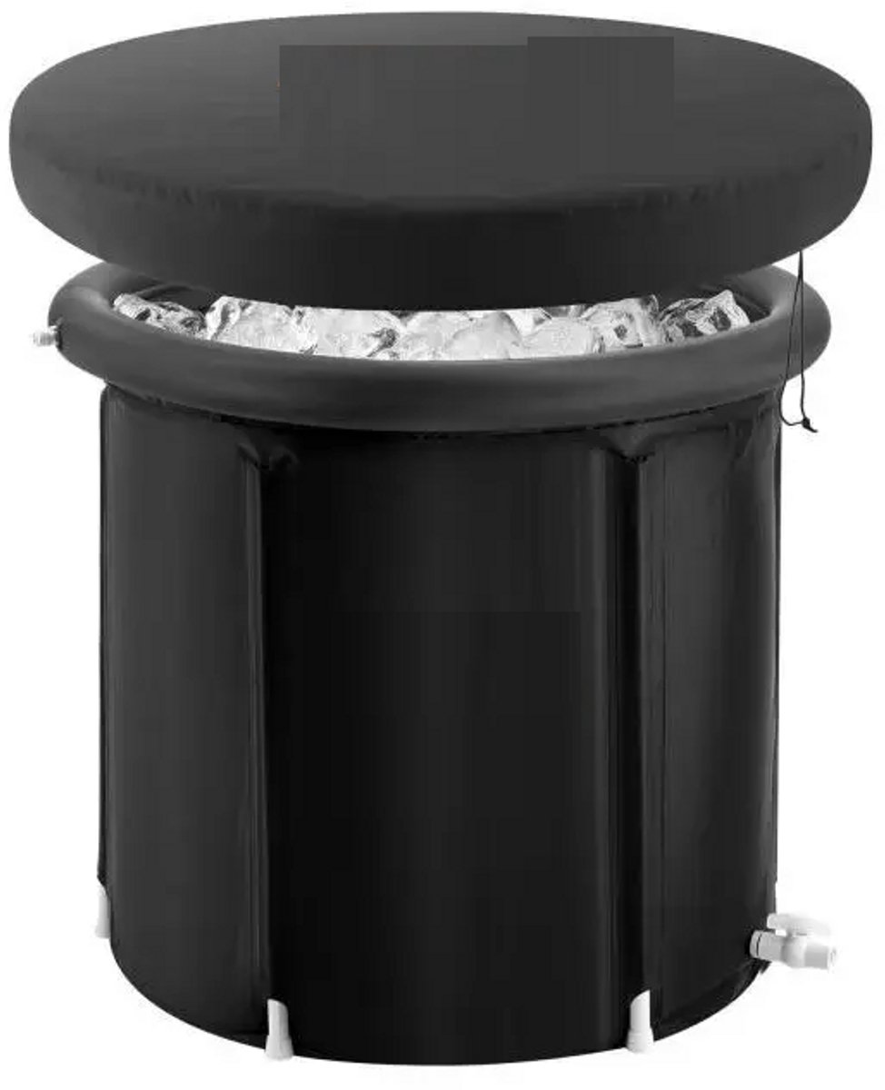 Betaalbare Goederen® opblaasbare IJsbad - zwart - ice bath - zitbad - dompelbad - ijsbad opblaasbaar - afvallen - gezondheid