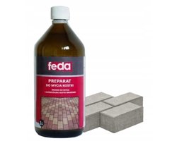 Feda Serie – Reinigingsmiddel voor Bestrating – 1l – Verwijdert Vlekken – Frisse Geur
