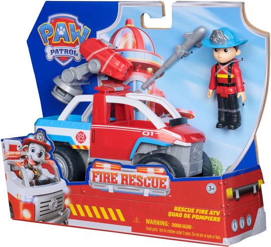PAW Patrol - Brandweerredding - Ryder's ATV-speelgoedauto - speelgoedauto met speelfiguur van PAW Patrol — afbeelding 2