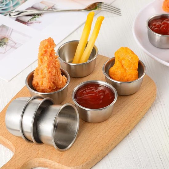 MLRYH 6 stuks 2,5 oz saladedressing container om mee te
