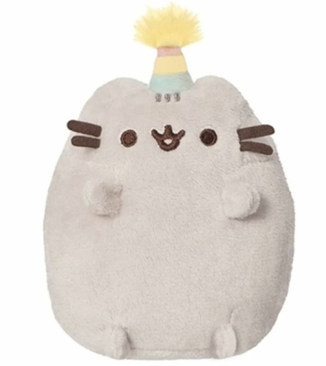 Pusheen Verjaardag Mini Pluche Knuffel Grijze Kat 13 cm