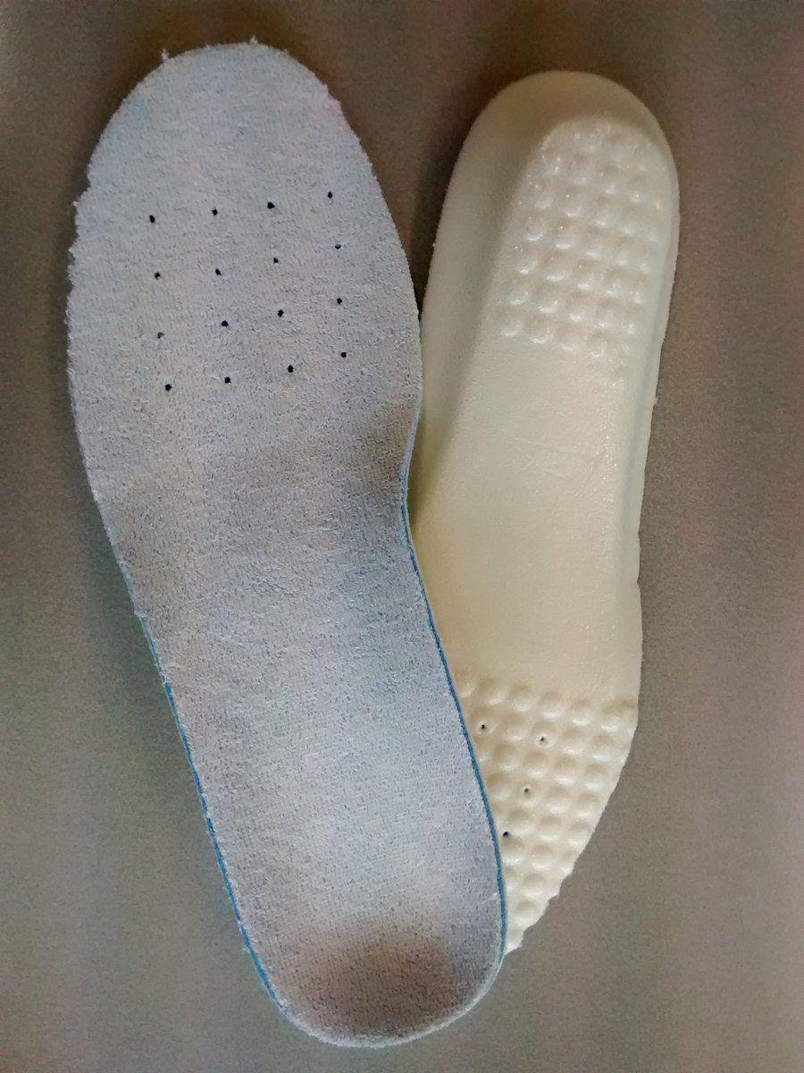 Debe Sport 'n Fit Sneaker Vervang/Opvul Inlegzolen maat 40/41 - Blote Voeten - Badstof - voetbed-vorm - Dames/Vrouwen & Heren/Mannen
