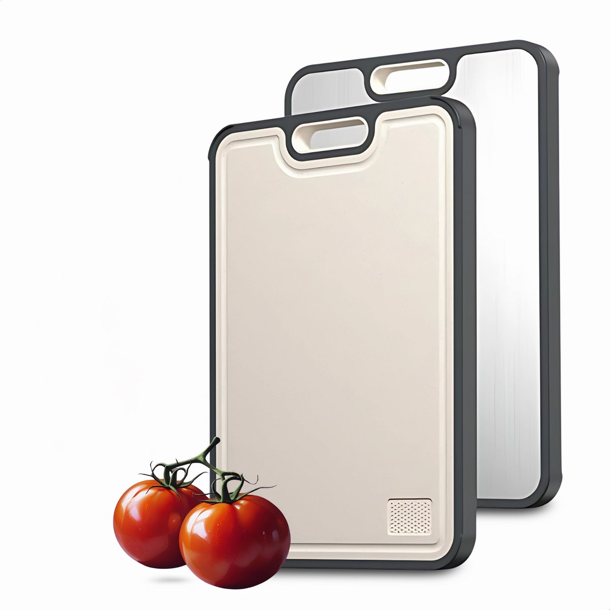 100% Titanium Snijplank met Rasp - Cutting Board - Snijplankenset - 38,5 x 26,5 cm