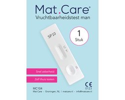 Mat Care mannelijke vruchtbaarheidstest - spermatest - 1 test