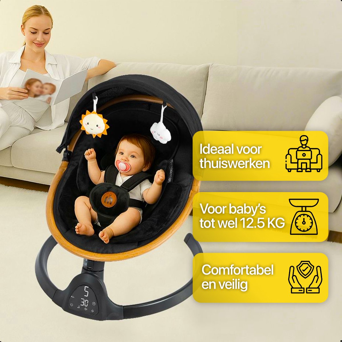 MATTI® - Elektrische Babyschommel thumbnail 6