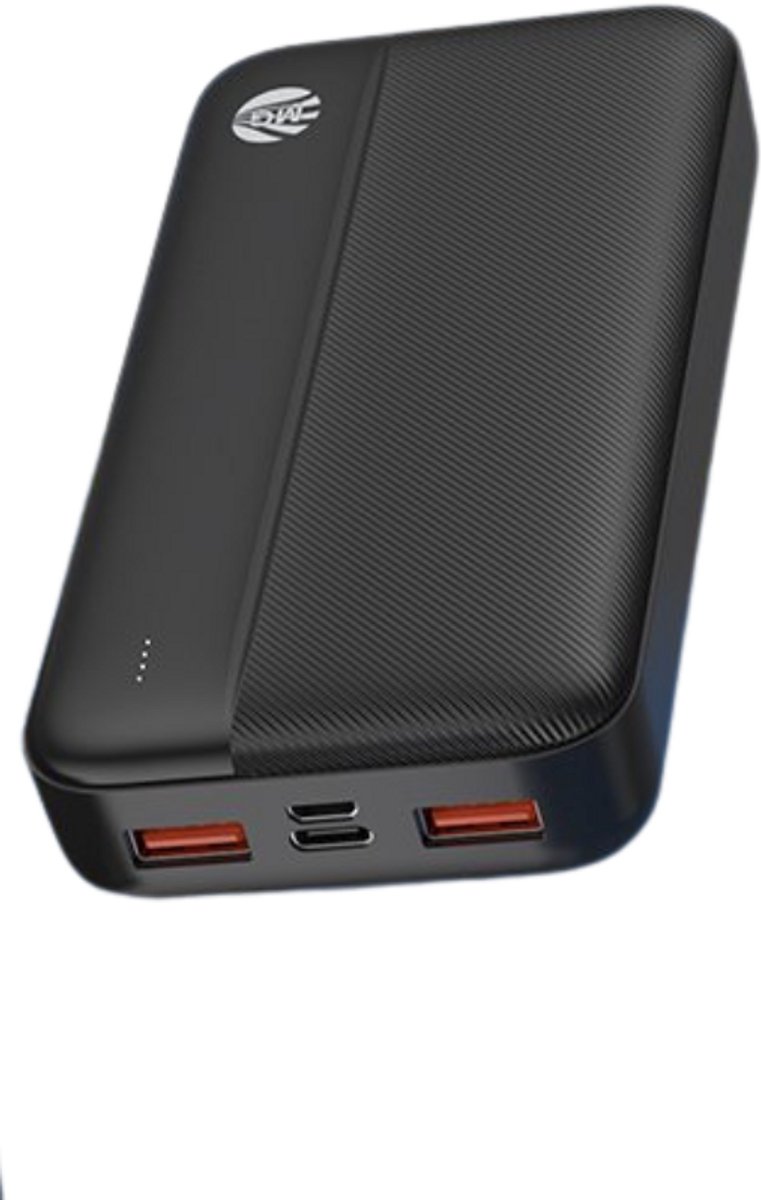 MG – Draagbare Powerbank – 2 Apparaten Tegelijk Opladen – 20000Mah Zwart