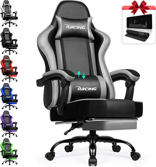 Elekiatech Gaming Stoel - Gamestoel mit 90°-170° Rugleuning