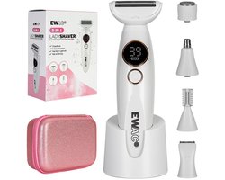5-in-1 - Ladyshave - Scheerapparaat & Trimmer voor Gezicht, 