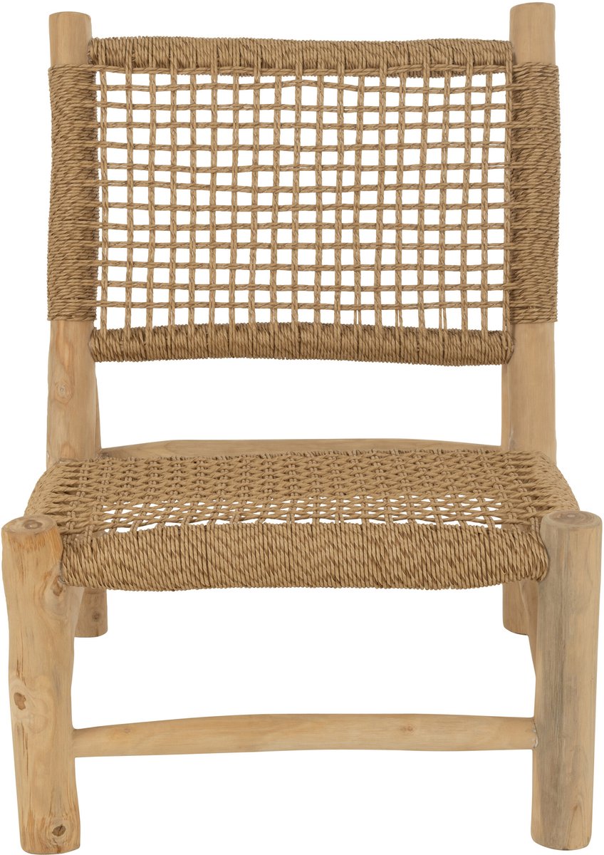 J-Line zetel Vita - teak/kunststof - naturel