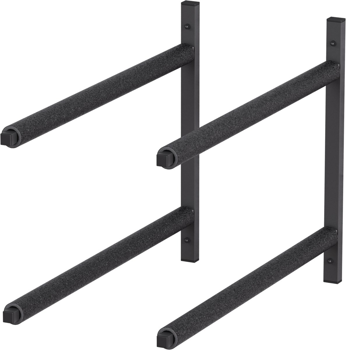 QLS WSC2 ZWART Hanghaak Ophangsysteem Plafondhaak Garage voor Ladder Fiets Gereedschap Opslag - 2 Stuks 10325