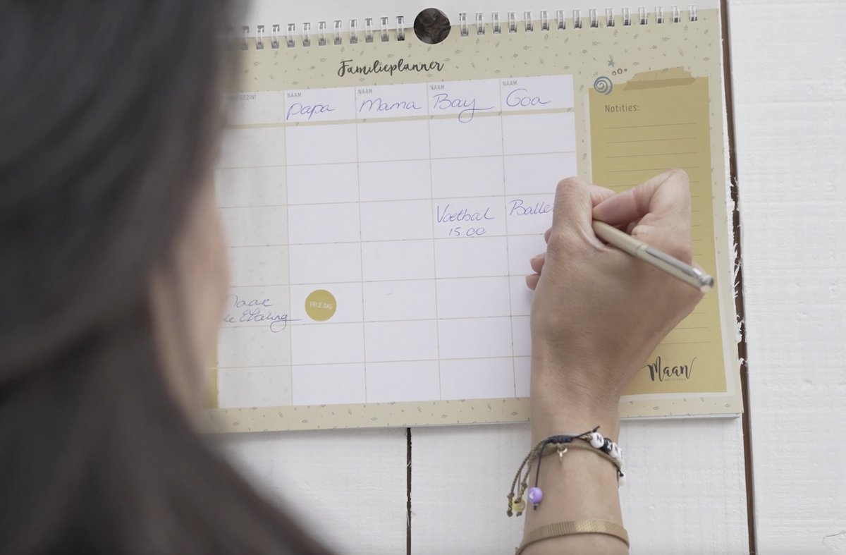 Maan Amsterdam - Familie weekplanner - A4 - Inclusief stickervel — afbeelding 10