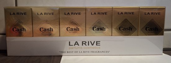 La Rive Cash Woman parfum voordeelverpakking van 6 stuks x 30 ml