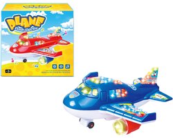 Speelgoed vliegtuig - Super Aircraft Gear - met licht en geluid (incl. batterijen) 20CM