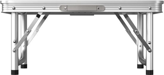 Opvouwbare Campingtafel - Lichtgewicht & Draagbaar - In Hoogte Verstelbaar Aluminium Tafel met Handvat - Opklapbare Picknicktafel voor Buiten, Kamperen & Reizen - 75 x 55 x 70 cm — afbeelding 2